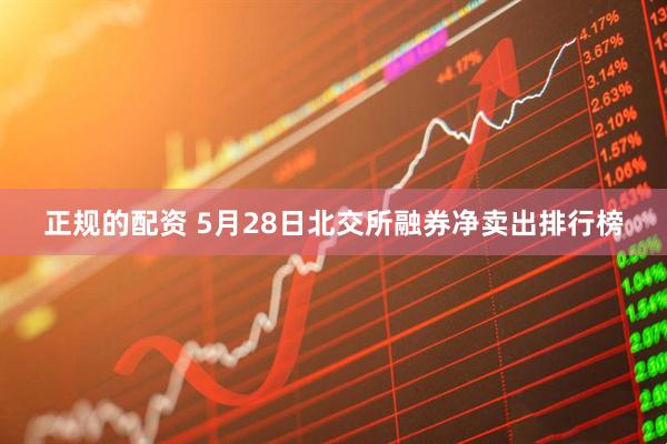 正规的配资 5月28日北交所融券净卖出排行榜